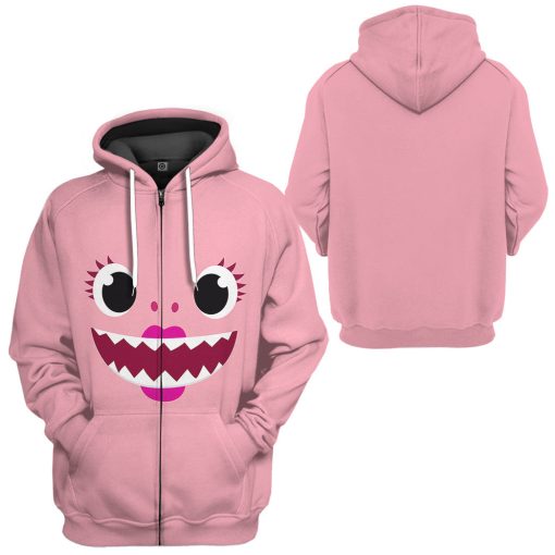 Gearhumans 3D Mama Shark Family Custom Tshirt Hoodie Apparel