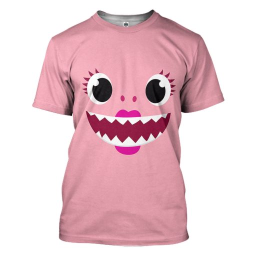 Gearhumans 3D Mama Shark Family Custom Tshirt Hoodie Apparel