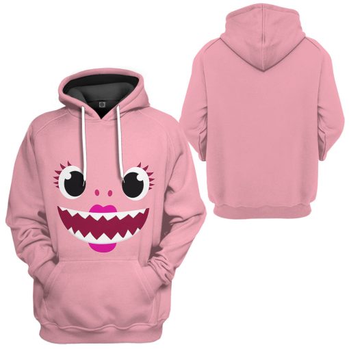 Gearhumans 3D Mama Shark Family Custom Tshirt Hoodie Apparel