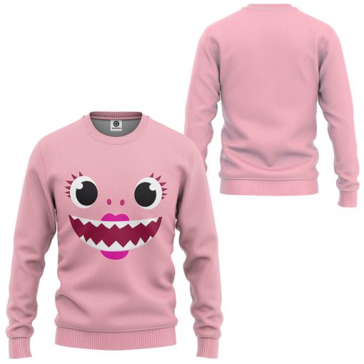 Gearhumans 3D Mama Shark Family Custom Tshirt Hoodie Apparel