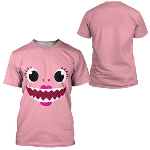 Gearhumans 3D Mama Shark Family Custom Tshirt Hoodie Apparel