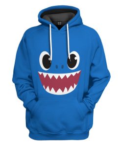 Gearhumans 3D Papa Shark Family Custom Tshirt Hoodie Apparel