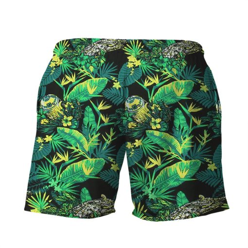 Gearhumans 3D S.W Green Vibe Custom Men Shorts - Image 2