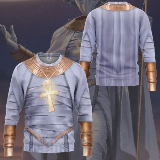 Gearhumans 3D Mrvl Moon Knight Khonshu Cosplay Custom Tshrirt Hoodie Apparel