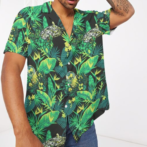 Gearhumans 3D S.W Green Vibe Custom Short Sleeves Shirt 3 Gearhumans 3D S.W Green Vibe Custom Short Sleeves Shirt - Image 3