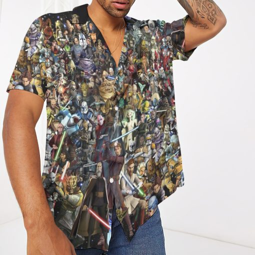Gearhumans 3D S.W All Characters Custom Hawaiian Shirt - Image 4