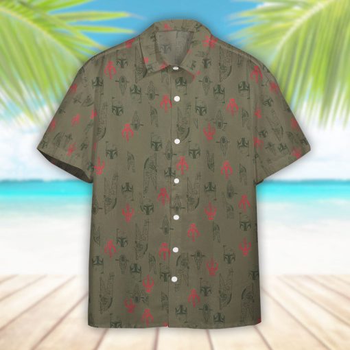 Gearhumans 3D S.W Boba Fett For Mandalorian Beach Vacations Custom Hawaiian Shirt - Image 6