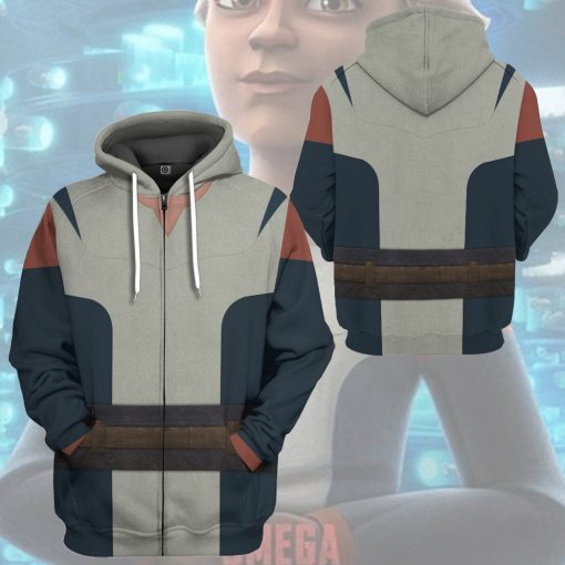 Gearhumans 3D S.W The Bad Batch Omega Custom Hoodie Tshirt Apparel - Image 13