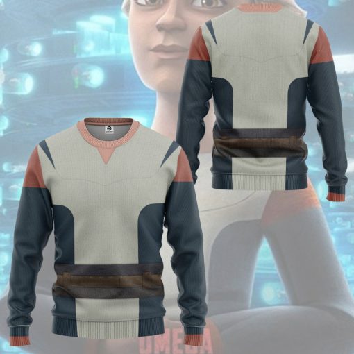 Gearhumans 3D S.W The Bad Batch Omega Custom Hoodie Tshirt Apparel - Image 11