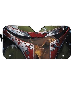 Gearhumans 3D S.W Boba Fett Custom Car Sunshade