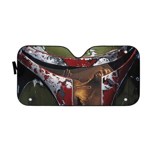 Gearhumans 3D S.W Boba Fett Custom Car Sunshade