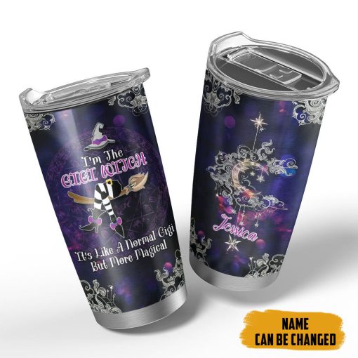 Gearhumans 2D Wicca GiGi Witch Custom Name Tumbler - Image 5