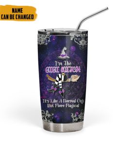 Gearhumans 2D Wicca GiGi Witch Custom Name Tumbler