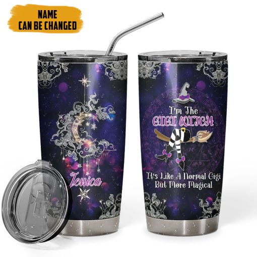 Gearhumans 2D Wicca GiGi Witch Custom Name Tumbler - Image 3