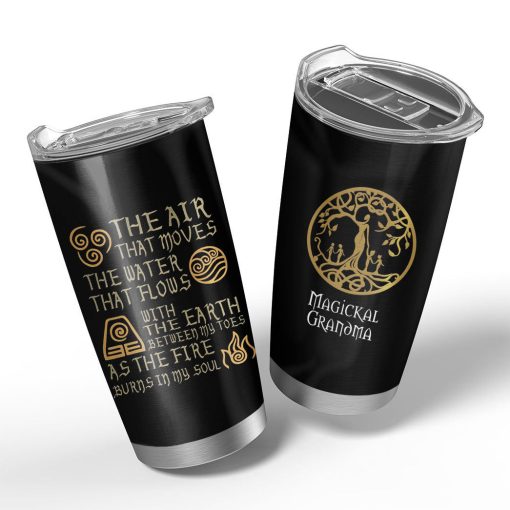 Gearhumans 3D Magikcal Grandma Custom Name Tumbler