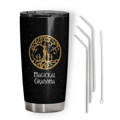 Gearhumans 3D Magikcal Grandma Custom Name Tumbler