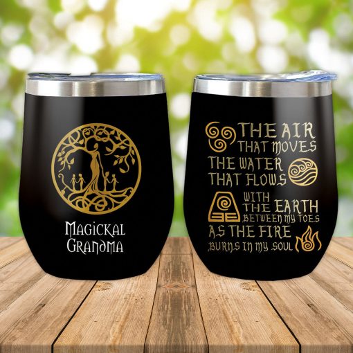 Gearhumans 3D Magikcal Grandma Custom Name Tumbler