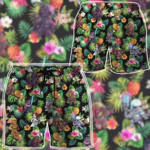 Gearhumans 3D S.W Tropical Vibe Custom Short Sleeves Shirt - Image 13