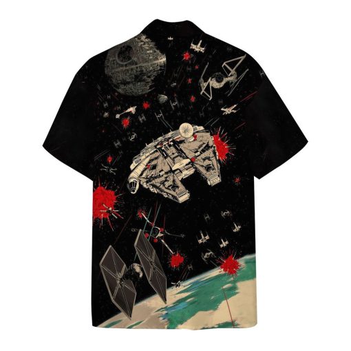 Gearhumans 3D S.W Spaceships Custom Short Sleeves Shirt - Image 2