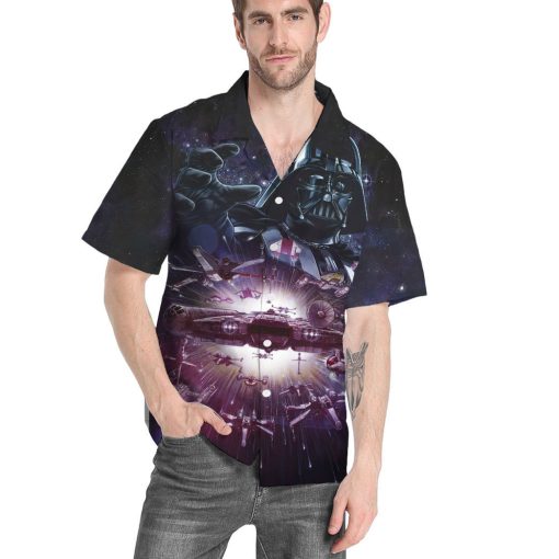 Gearhumans 3D S.W Control The Galaxy Custom Short Sleeves Shirt 4 Gearhumans 3D S.W Control The Galaxy Custom Short Sleeves Shirt - Image 4