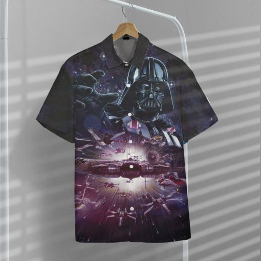Gearhumans 3D S.W Control The Galaxy Custom Short Sleeves Shirt 7 Gearhumans 3D S.W Control The Galaxy Custom Short Sleeves Shirt - Image 7