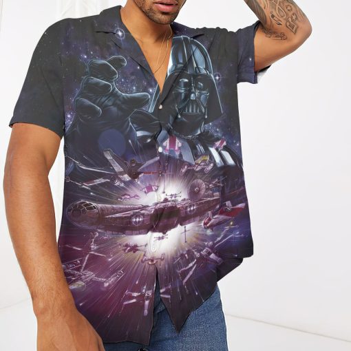 Gearhumans 3D S.W Control The Galaxy Custom Short Sleeves Shirt 3 Gearhumans 3D S.W Control The Galaxy Custom Short Sleeves Shirt - Image 3