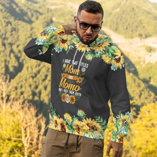 Gearhumans 3D Mom And Mama Mothers Day Sunflower Custom Photo Tshirt Hoodie Apparel - Image 14