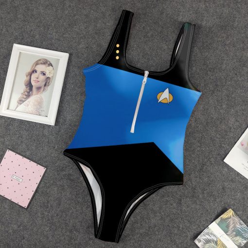 Gearhumans 3D S.T Blue Custom One Piece Swimsuit 1 Gearhumans 3D S.T Blue Custom One Piece Swimsuit