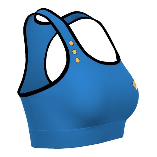Gearhumans 3D S.T Blue Custom Sport Bra - Image 3