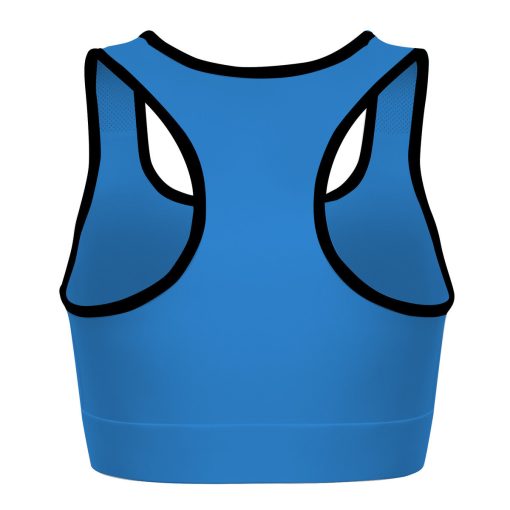 Gearhumans 3D S.T Blue Custom Sport Bra - Image 2