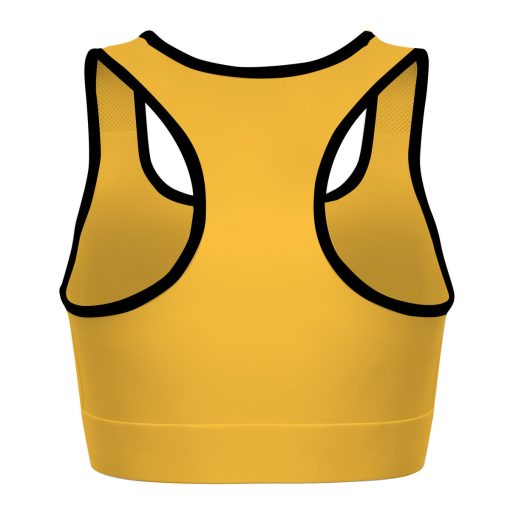 Gearhumans 3D S.T Yellow Custom Sport Bra 2 Gearhumans 3D S.T Yellow Custom Sport Bra - Image 2