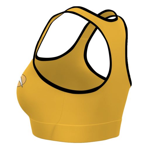 Gearhumans 3D S.T Yellow Custom Sport Bra 4 Gearhumans 3D S.T Yellow Custom Sport Bra - Image 4