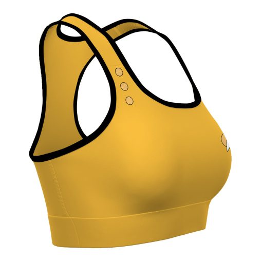 Gearhumans 3D S.T Yellow Custom Sport Bra 3 Gearhumans 3D S.T Yellow Custom Sport Bra - Image 3