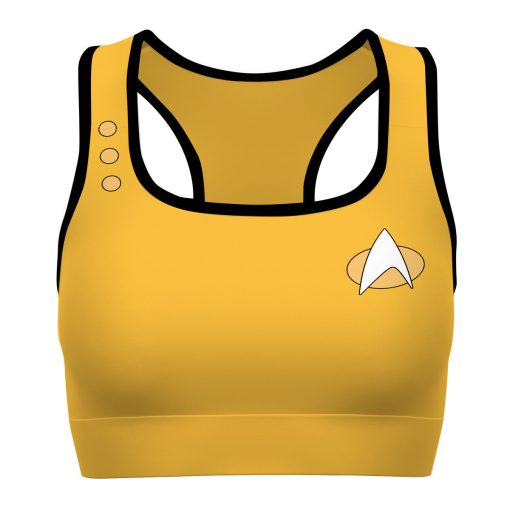 Gearhumans 3D S.T Yellow Custom Sport Bra 1 Gearhumans 3D S.T Yellow Custom Sport Bra