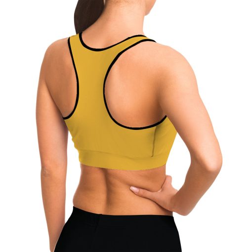 Gearhumans 3D S.T Yellow Custom Sport Bra 8 Gearhumans 3D S.T Yellow Custom Sport Bra - Image 8