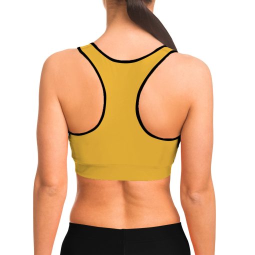 Gearhumans 3D S.T Yellow Custom Sport Bra 6 Gearhumans 3D S.T Yellow Custom Sport Bra - Image 6