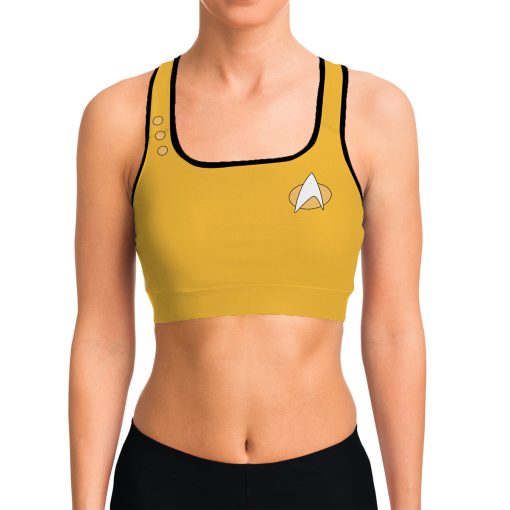 Gearhumans 3D S.T Yellow Custom Sport Bra 5 Gearhumans 3D S.T Yellow Custom Sport Bra - Image 5