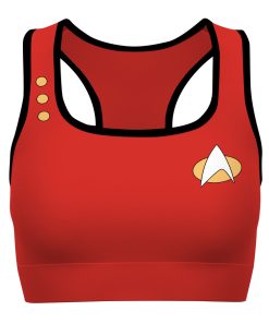 Gearhumans 3D S.T Red Custom Sport Bra