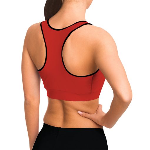 Gearhumans 3D S.T Red Custom Sport Bra 8 Gearhumans 3D S.T Red Custom Sport Bra - Image 8