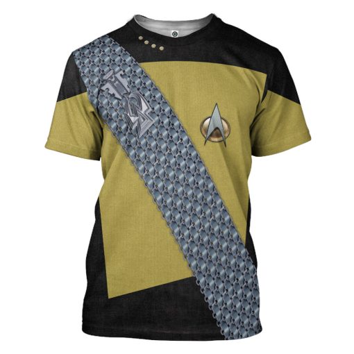Gearhumans 3D S.T Worf Cosplay Custom Tshirt Hoodie Apparel 3 Gearhumans 3D S.T Worf Cosplay Custom Tshirt Hoodie Apparel - Image 3