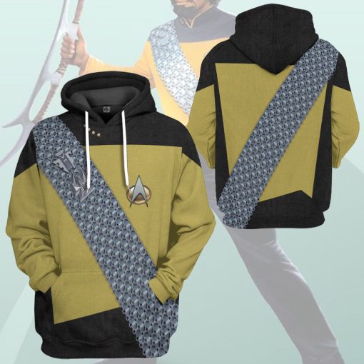 Gearhumans 3D S.T Worf Cosplay Custom Tshirt Hoodie Apparel 9 Gearhumans 3D S.T Worf Cosplay Custom Tshirt Hoodie Apparel - Image 9