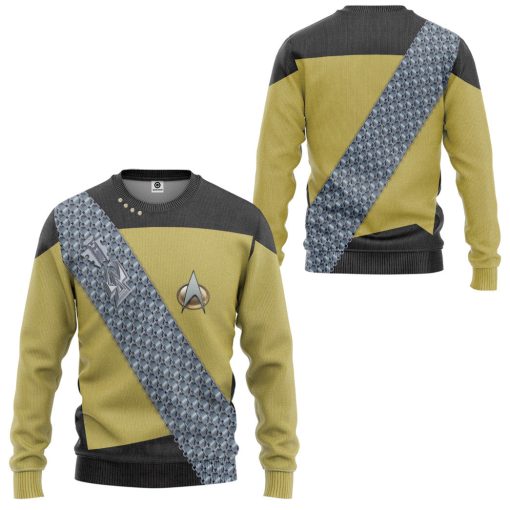 Gearhumans 3D S.T Worf Cosplay Custom Tshirt Hoodie Apparel 6 Gearhumans 3D S.T Worf Cosplay Custom Tshirt Hoodie Apparel - Image 6