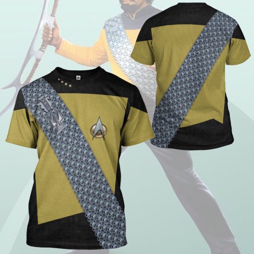 Gearhumans 3D S.T Worf Cosplay Custom Tshirt Hoodie Apparel 11 Gearhumans 3D S.T Worf Cosplay Custom Tshirt Hoodie Apparel - Image 11