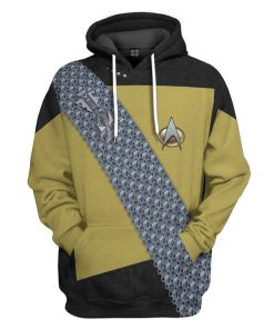 Gearhumans 3D S.T Worf Cosplay Custom Tshirt Hoodie Apparel