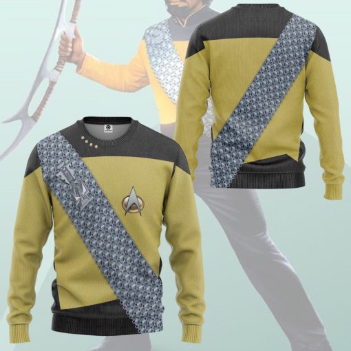 Gearhumans 3D S.T Worf Cosplay Custom Tshirt Hoodie Apparel 10 Gearhumans 3D S.T Worf Cosplay Custom Tshirt Hoodie Apparel - Image 10