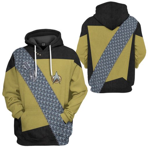 Gearhumans 3D S.T Worf Cosplay Custom Tshirt Hoodie Apparel 5 Gearhumans 3D S.T Worf Cosplay Custom Tshirt Hoodie Apparel - Image 5