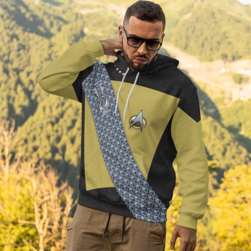 Gearhumans 3D S.T Worf Cosplay Custom Tshirt Hoodie Apparel 14 Gearhumans 3D S.T Worf Cosplay Custom Tshirt Hoodie Apparel - Image 14