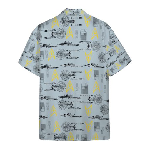 Gearhumans 3D S.T Shipyards Gray Custom Hawaiian Shirt - Image 2
