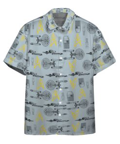 Gearhumans 3D S.T Shipyards Gray Custom Hawaiian Shirt