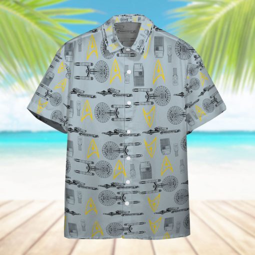 Gearhumans 3D S.T Shipyards Gray Custom Hawaiian Shirt - Image 6